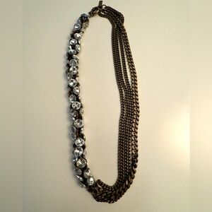 J.Crew Vintage 1937 Collection statement Necklace with Rhinestones